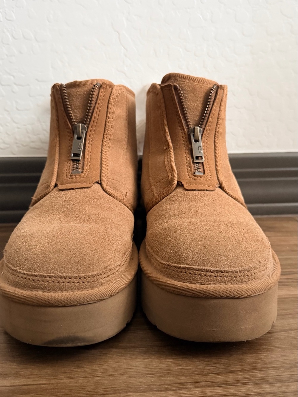 UGG Neumel platform zip booties